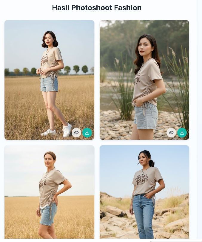 Contoh Foto Model AI